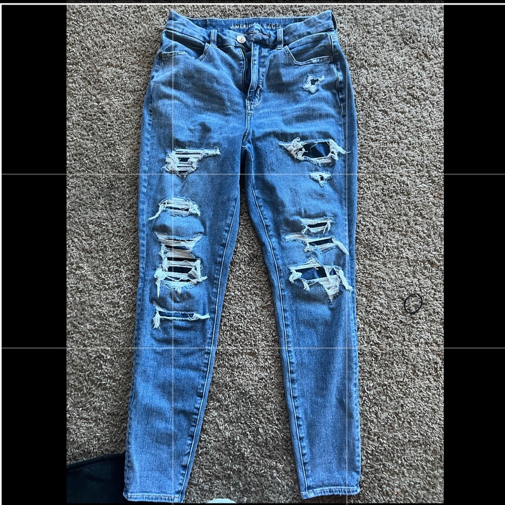 American eagle curvy high rise jeggings size 6